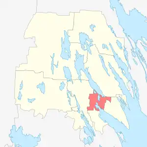 Кондопожское городское поселение на карте