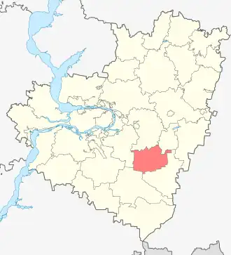 Нефтегорский район на карте