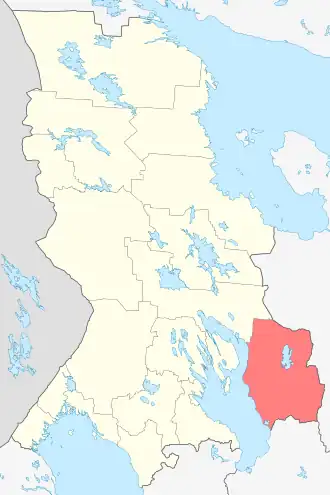 Пудожский район на карте