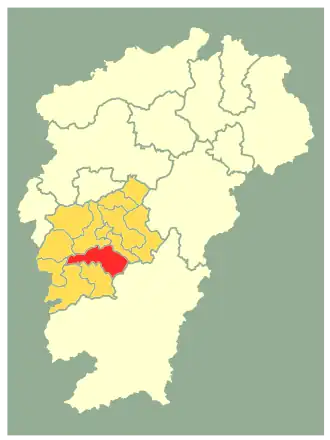 Тайхэ на карте