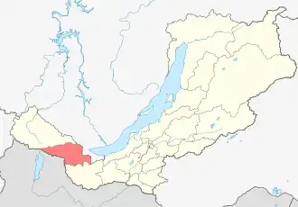 Тункинский район на карте