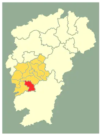 Ваньань на карте