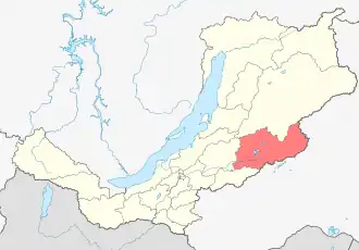 Еравнинский район на карте