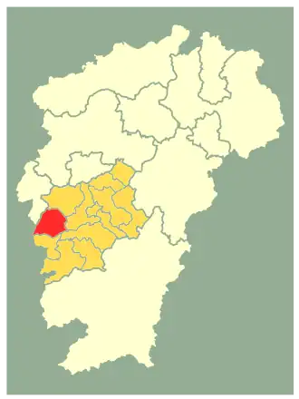 Юнсинь на карте