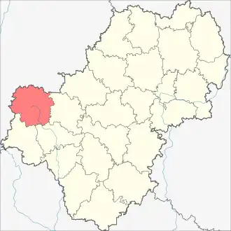 Спас-Деменский район на карте