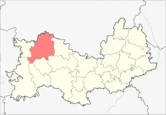 Темниковский район на карте