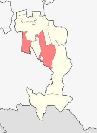 Назрановский район на карте