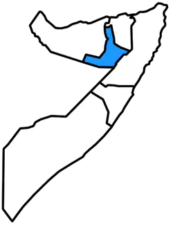 Нортленд на карте Сомали