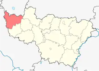 Александровский район на карте