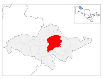 Андижанский район на карте