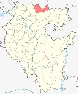 Аскинский район на карте