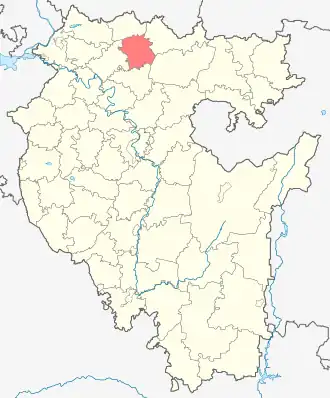 Балтачевский район на карте