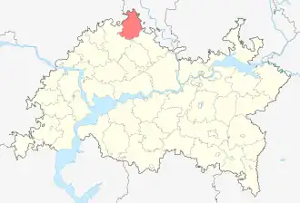 Балтасинский район на карте