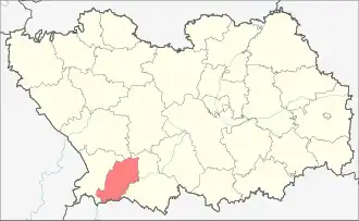 Бековский район на карте