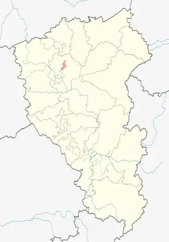 Берёзовский городской округ на карте