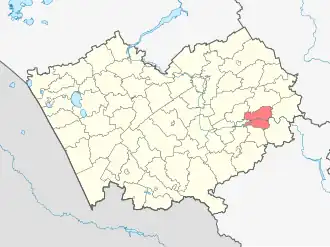 Бийский район на карте