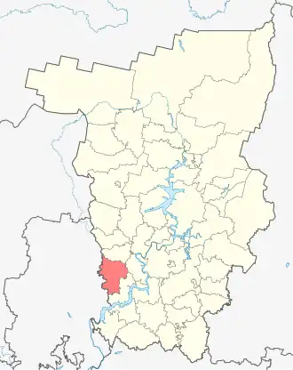 Большесосновский районБольшесосновский муниципальный округ на карте