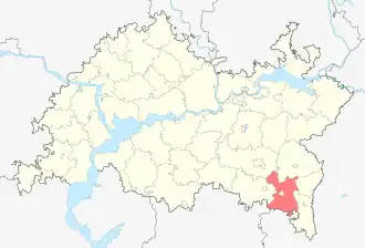 Бугульминский район на карте