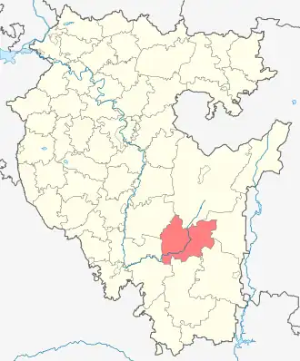 Бурзянский район на карте