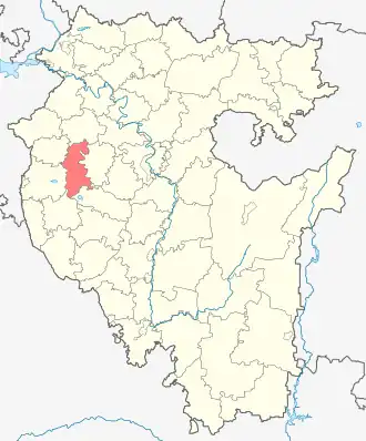 Буздякский район на карте