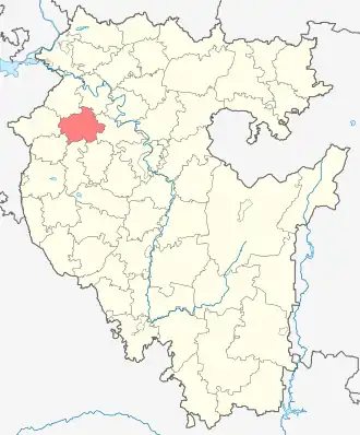 Чекмагушский район на карте