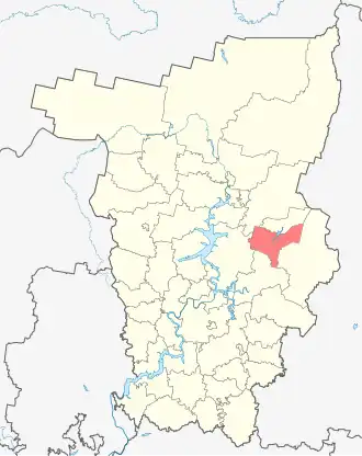 Губахинский муниципальный округ на карте