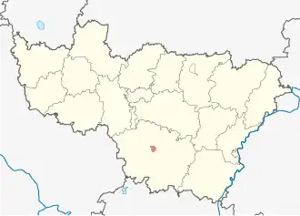 город Гусь-Хрустальный на карте