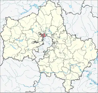 Химкинский район на карте