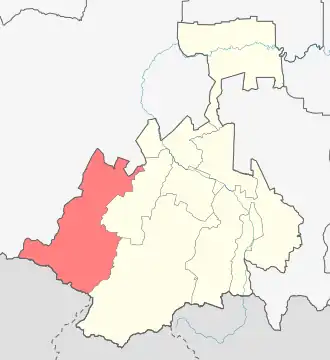 Ирафский район на карте