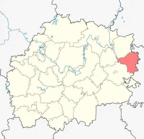 Кадомский район на карте