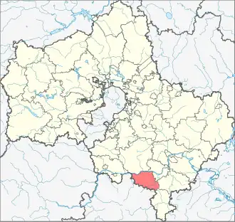 Каширский район на карте