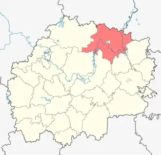 Касимовский район на карте