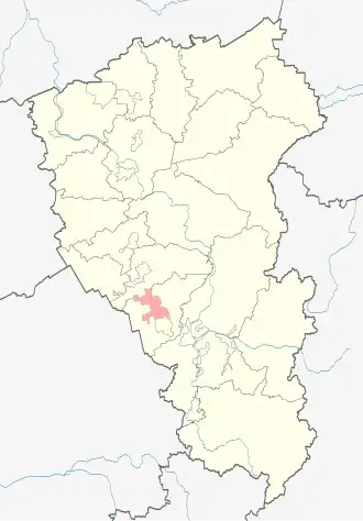 Киселёвский городской округ на карте