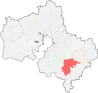 Городской округ Коломна на карте