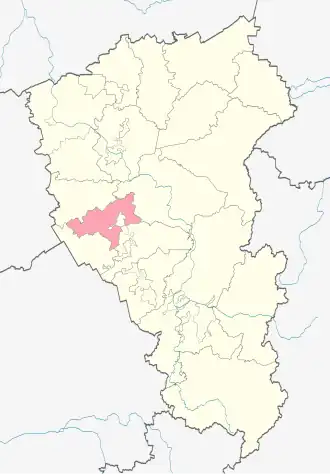 Ленинск-Кузнецкий районЛенинск-Кузнецкий муниципальный округ на карте