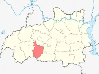 Лежневский район на карте