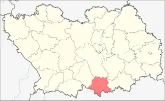 Малосердобинский район на карте