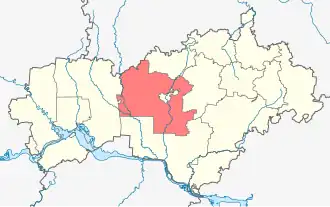 Медведевский район на карте