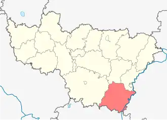 Меленковский район на карте