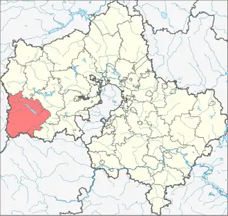 город МожайскМожайский муниципальный округ на карте