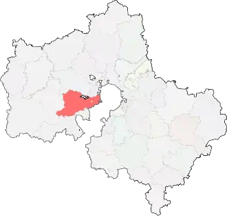 город ОдинцовоОдинцовский городской округ на карте