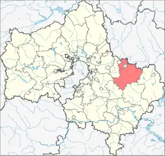 Орехово-Зуевский район на карте