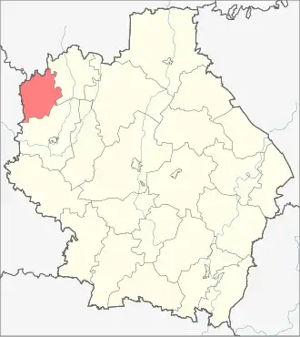 Первомайский район на карте