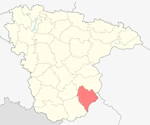 Петропавловский район на карте