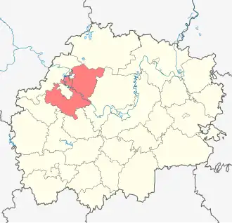 Рязанский район на карте