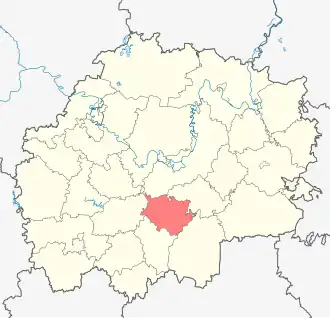 Сапожковский район на карте