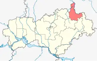 Сернурский район на карте