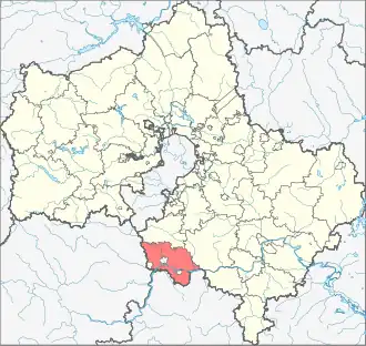 Серпуховский район на карте