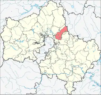 Щёлковский район на карте