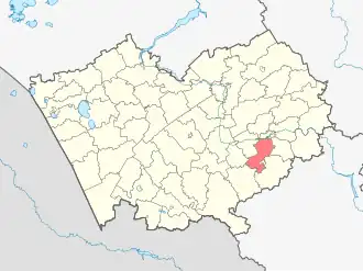 Смоленский район на карте